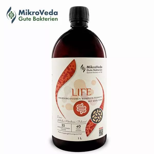 MikroVeda LIFE - Bio-Enzymferment 1 l Flasche